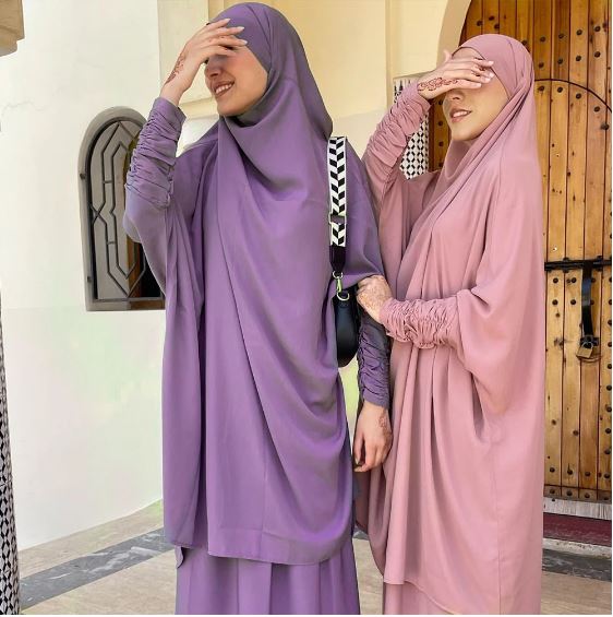 Two-piece Pink Jilbab